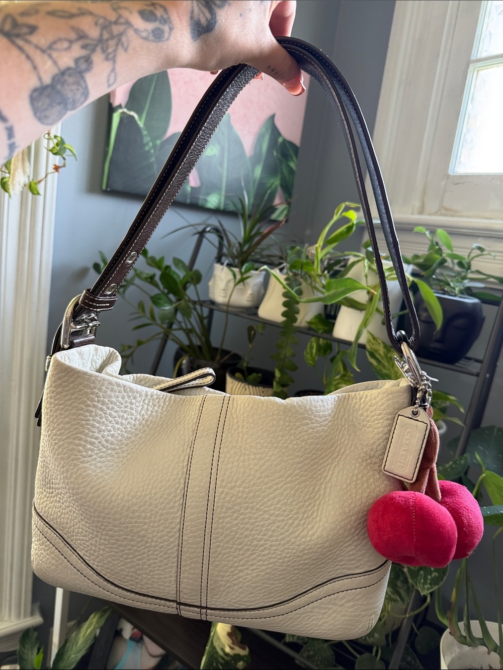 Coach Soho Pebbled Leather Baguette